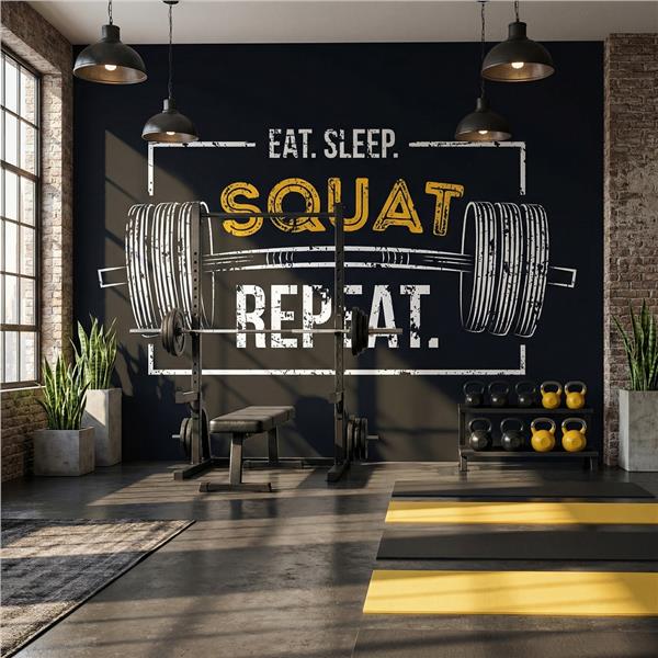 Spor Salonu Fitness Crossfit Pilates Duvar Kağıdı 034